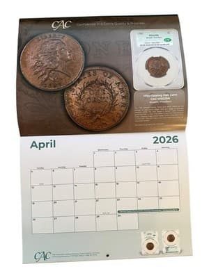 2026 CAC Coins Annual Calendar Inaugural Edition Signed John Butler Autograph - Thumbnail 4