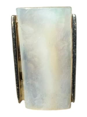 Heavy 925 Sterling Silver Modernist Ring 16g Statement Size 7 - Thumbnail 8