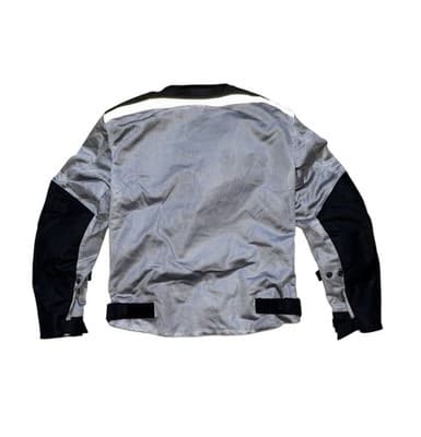 Noru Mesh Motorcycle Riding Jacket Mens Large Gray Black Protective Armor - Thumbnail 4