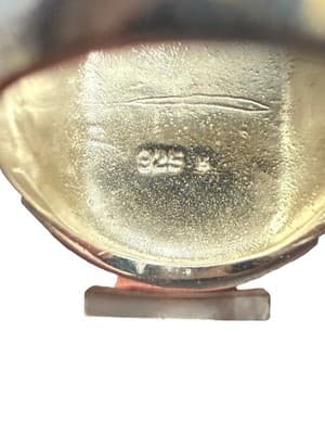 Heavy 925 Sterling Silver Modernist Ring 16g Statement Size 7 - Thumbnail 4