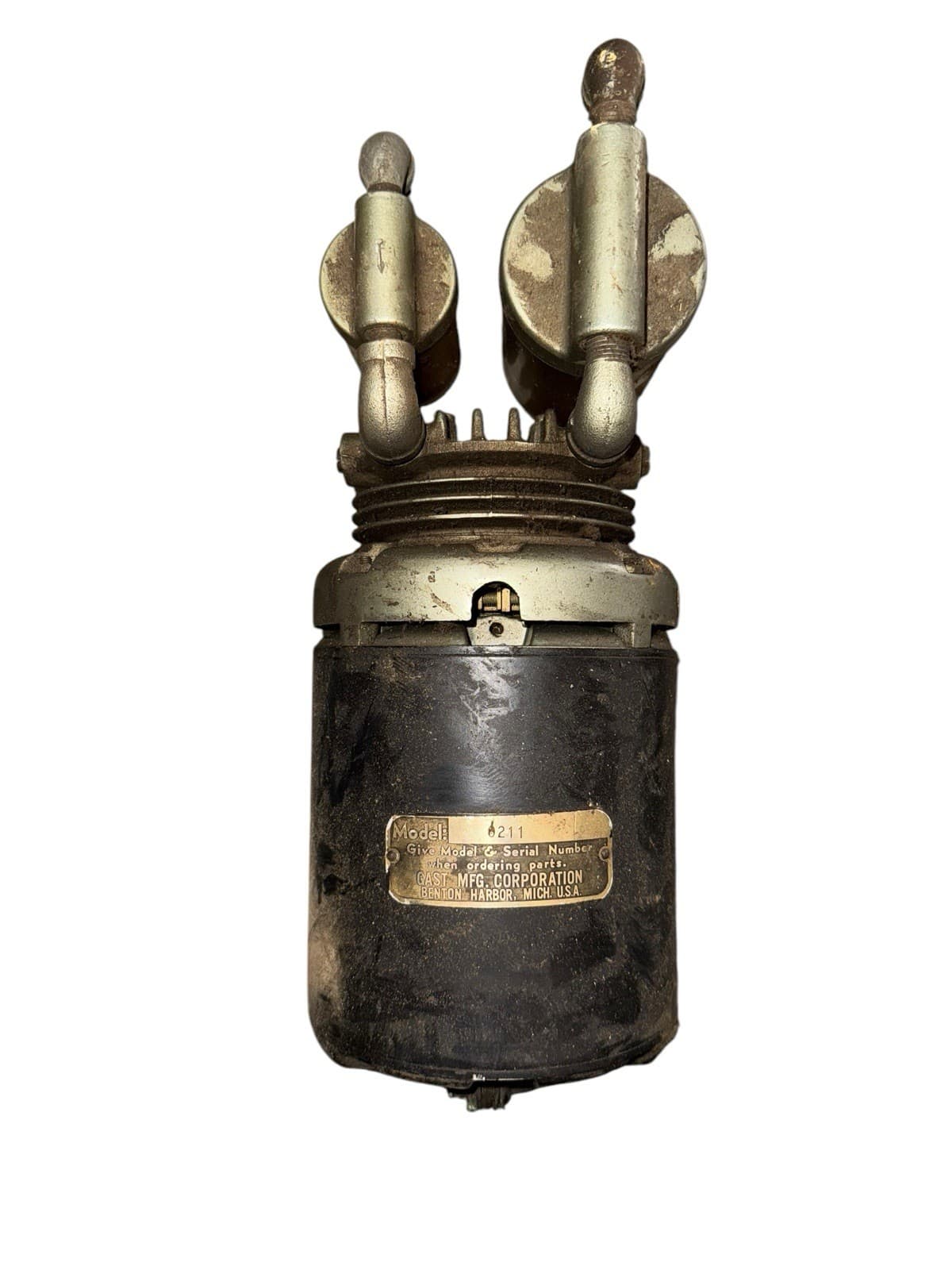 Gast 0211-103A-G8CX Vacuum Pump With Gauge Tested And Working - Image 1