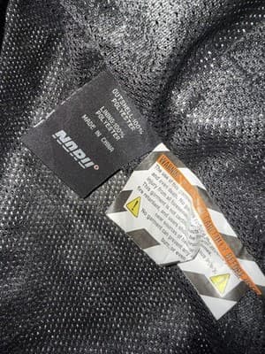 Noru Mesh Motorcycle Riding Jacket Mens Large Gray Black Protective Armor - Thumbnail 6
