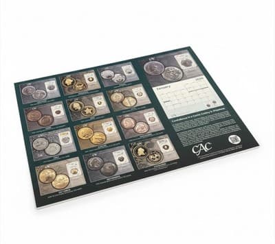 2026 CAC Coins Annual Calendar Inaugural Edition Signed John Butler Autograph - Thumbnail 2