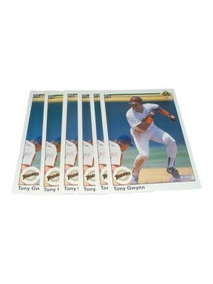 Tony Gwynn 34 Card Lot Topps Upper Deck Inserts Padres HOF Star - Thumbnail 6