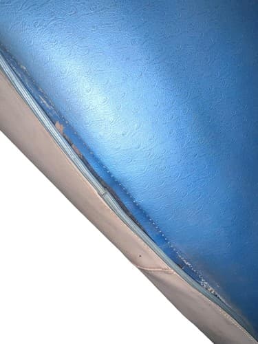 Willys Jeepster 70/30 Front Bench Seat (70-Piece Only) Blue Vinyl Upholstery - Thumbnail 6