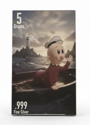 Pan Silver Co 5 Gram Popeye Pin Set Sealed Limited Production 3000 Each Rare - Thumbnail 6