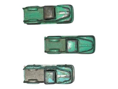 VINTAGE 1949 Tootsietoy Tootsie Toy Ford F1 Pickup Truck Green 3" - Thumbnail 4