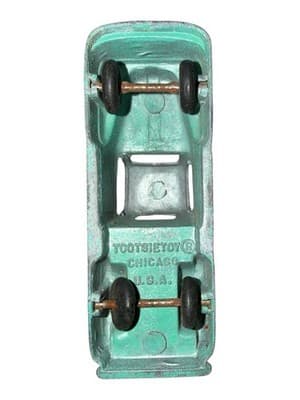 VINTAGE 1949 Tootsietoy Tootsie Toy Ford F1 Pickup Truck Green 3" - Thumbnail 6