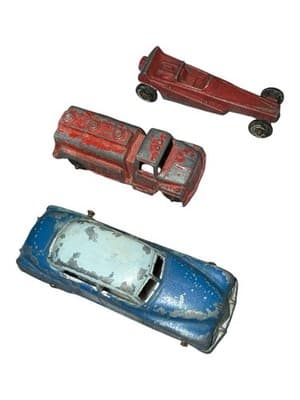 Vintage Tootsietoy Diecast Car Lot 1950s Sedan Tanker Truck Dragster - Thumbnail 5