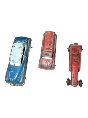 Vintage Tootsietoy Diecast Car Lot 1950s Sedan Tanker Truck Dragster - Thumbnail 4