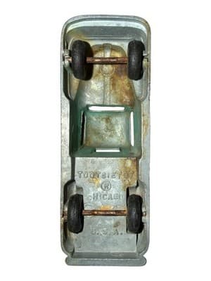 VINTAGE 1949 Tootsietoy Tootsie Toy Ford F1 Pickup Truck Green 3" - Thumbnail 8