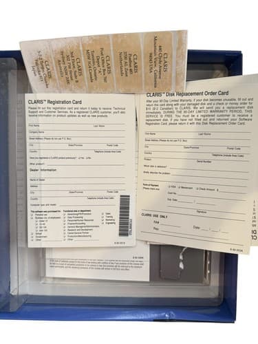 Vintage Claris MacWrite 5.0 for Apple Macintosh Computer Open Box No Disc - Thumbnail 5