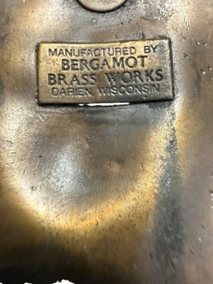 Vintage Bergamot Brass Works Native American Belt Buckle D-60 USA - Thumbnail 8