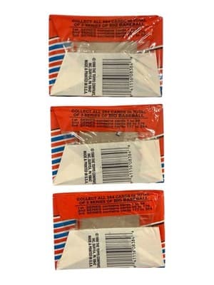 1988 Topps Big Baseball 2nd Series Sealed Cello Pack Lot of 3 - Thumbnail 3
