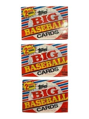 1988 Topps Big Baseball 2nd Series Sealed Cello Pack Lot of 3 - Thumbnail 2