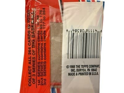 1988 Topps Big Baseball 2nd Series Sealed Cello Pack Lot of 3 - Thumbnail 5