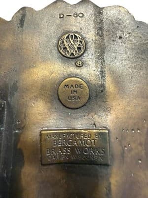 Vintage Bergamot Brass Works Native American Belt Buckle D-60 USA - Thumbnail 7