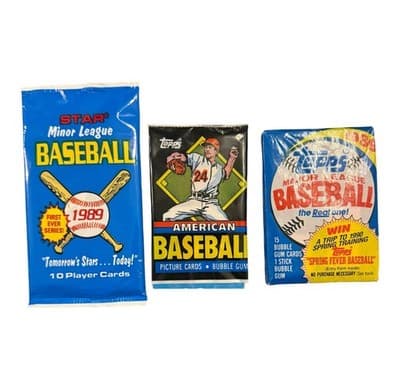 Vintage Star 1989 Minor League Baseball 12 Sealed Packs Series 1 - Image 1