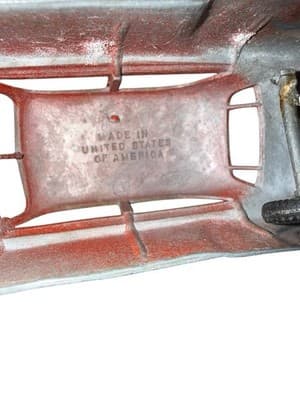 Vintage 1950's Tootsie Toy 6 in Diecast Steel Metal Red Cadillac Sedan USA - Thumbnail 6