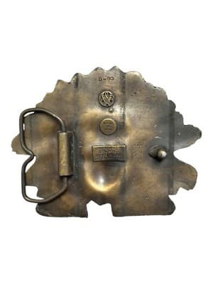 Vintage Bergamot Brass Works Native American Belt Buckle D-60 USA - Thumbnail 6