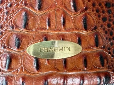 Brahmin Daisy Wristlet Clutch Melbourne Croc Embossed Leather - Thumbnail 6