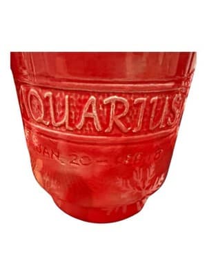 1976 Handmade Pottery Aquarius Zodiac Mug Signed “Debb” Studio Art - Thumbnail 3