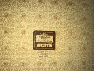 Wilson Jones Peerless Endlock Post Ledger Binder 274-65 - Thumbnail 6
