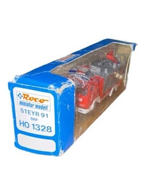 Roco HO 1328 Steyr 91 SRF Fire Truck Red Vintage Model Boxed READ - Image 1