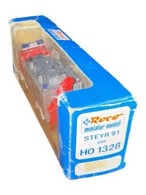 Roco HO 1328 Steyr 91 SRF Fire Truck Red Vintage Model Boxed READ - Thumbnail 3