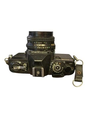 Minolta XG-SE 35mm Film Camera w/ Rokkor-X 45mm f/2 Lens CLEAN Batt - Thumbnail 2