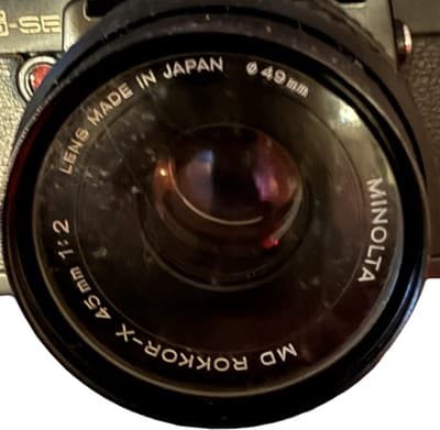 Minolta XG-SE 35mm Film Camera w/ Rokkor-X 45mm f/2 Lens CLEAN Batt - Thumbnail 8