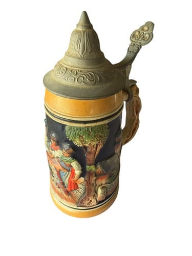 Western Germany Thewalt Beer Stein Bei Spiel Und Scherz Bleibt Froh Das Herz - Thumbnail 4