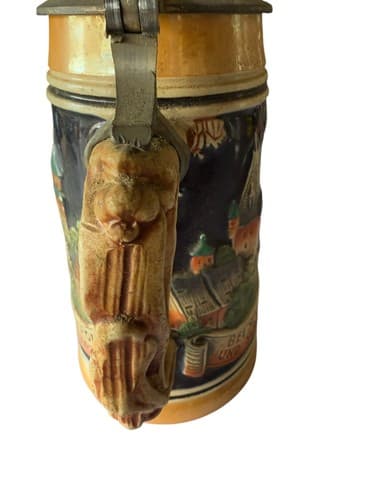 Western Germany Thewalt Beer Stein Bei Spiel Und Scherz Bleibt Froh Das Herz - Thumbnail 10