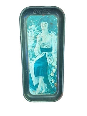 Original 1973 Coke-Cola Tray from an 1921 advertisement 8.5x20 - Image 1