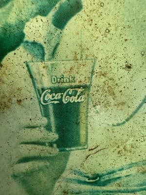 Original 1973 Coke-Cola Tray from an 1921 advertisement 8.5x20 - Thumbnail 4