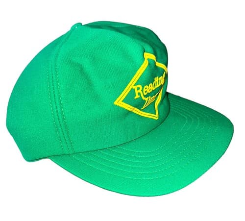 Vintage Reading Lines Railroad Green Trucker Hat Cap Snapback RR Railway - Thumbnail 2