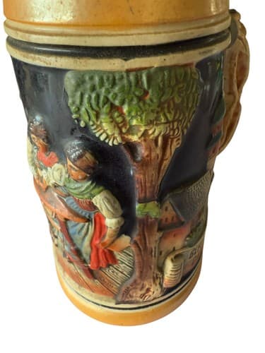 Western Germany Thewalt Beer Stein Bei Spiel Und Scherz Bleibt Froh Das Herz - Thumbnail 5
