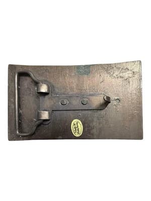 Vintage Brass Belt Buckle Winchester Repeating Arms New Haven Conn. Rifle Guns - Thumbnail 4