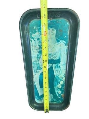 Original 1973 Coke-Cola Tray from an 1921 advertisement 8.5x20 - Thumbnail 6