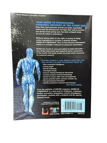 1997 Paperback Naked in Cyberspace : How to Find Personal Information Online - Thumbnail 2