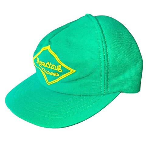 Vintage Reading Lines Railroad Green Trucker Hat Cap Snapback RR Railway - Thumbnail 3
