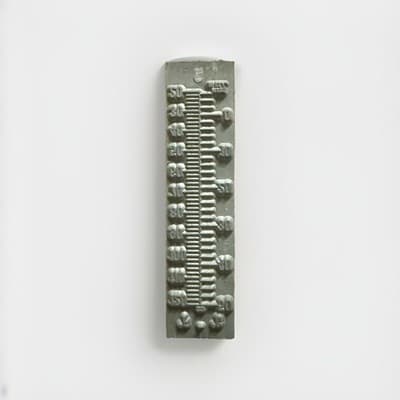 Vintage 1950s Thermometer Scale Embossing Die - Image 1