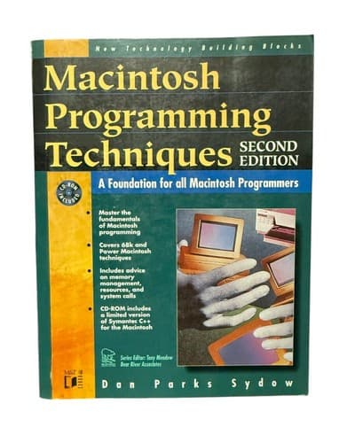 Macintosh Programming Techniques (New Technology Building Blocks) Vintage 1996 - Image 1
