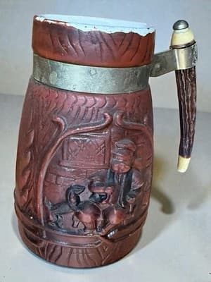 Vintage Original Thewalt West Germany Hunting Beer Stein - Thumbnail 3