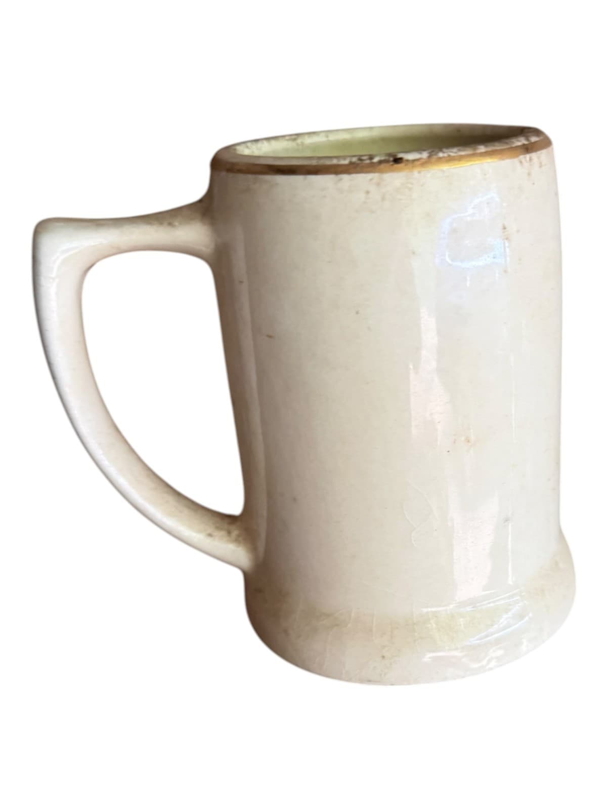 Vintage Maine The Pine Tree State Souvenir Coffee Mug Stein Gold Trim Ceramic - Thumbnail 2