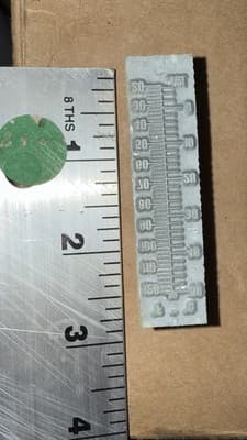 Vintage 1950s Thermometer Scale Embossing Die - Thumbnail 3