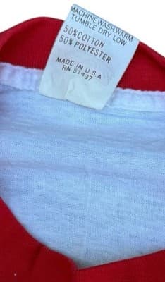 Vintage 1970’s China Passage “Drive Safe” Bike Cycling Race Shirt Size Small - Thumbnail 7