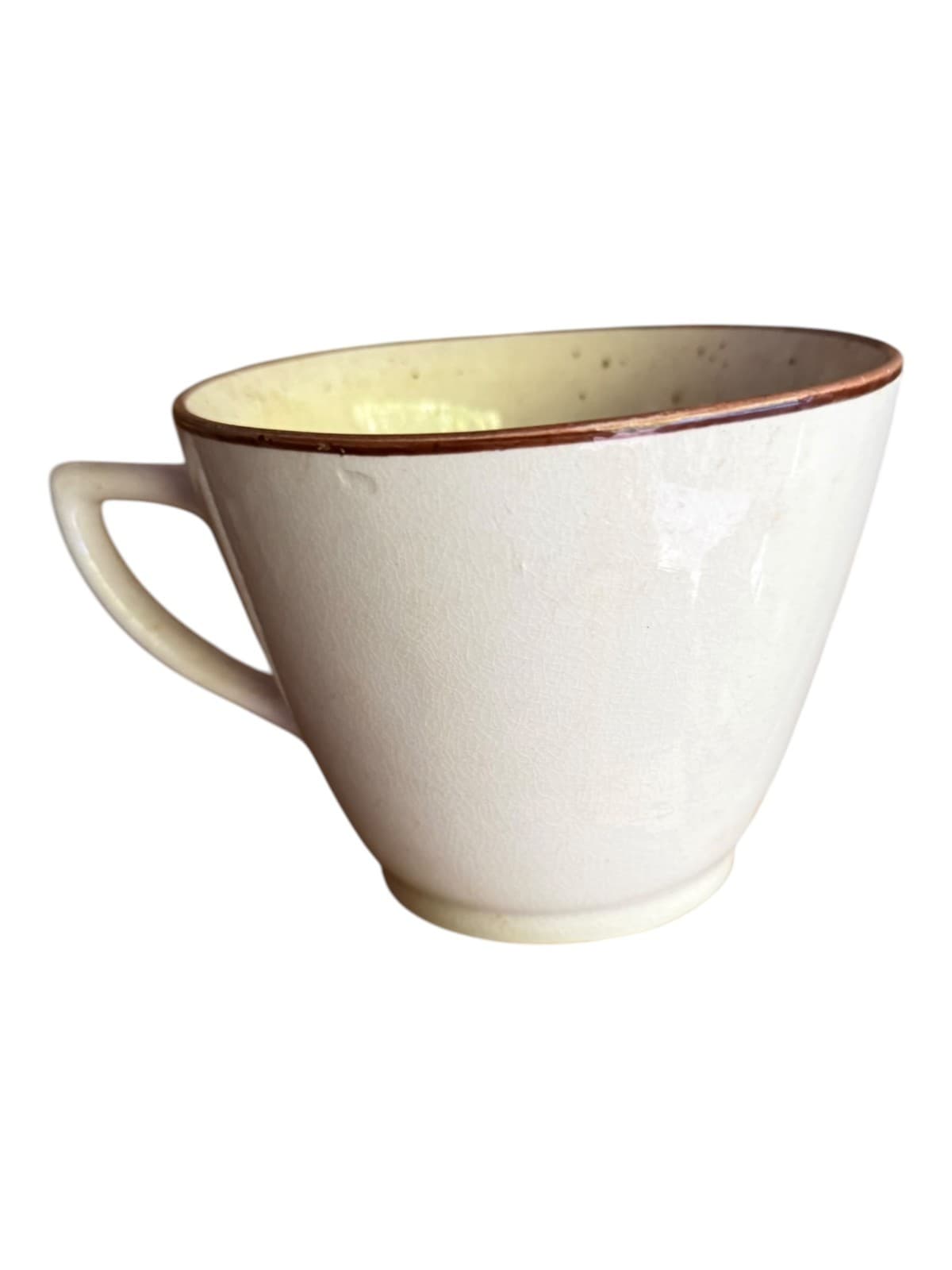 Vintage Texas Longhorn Bull Souvenir Coffee Mug White Brown Trim Ceramic - Thumbnail 4