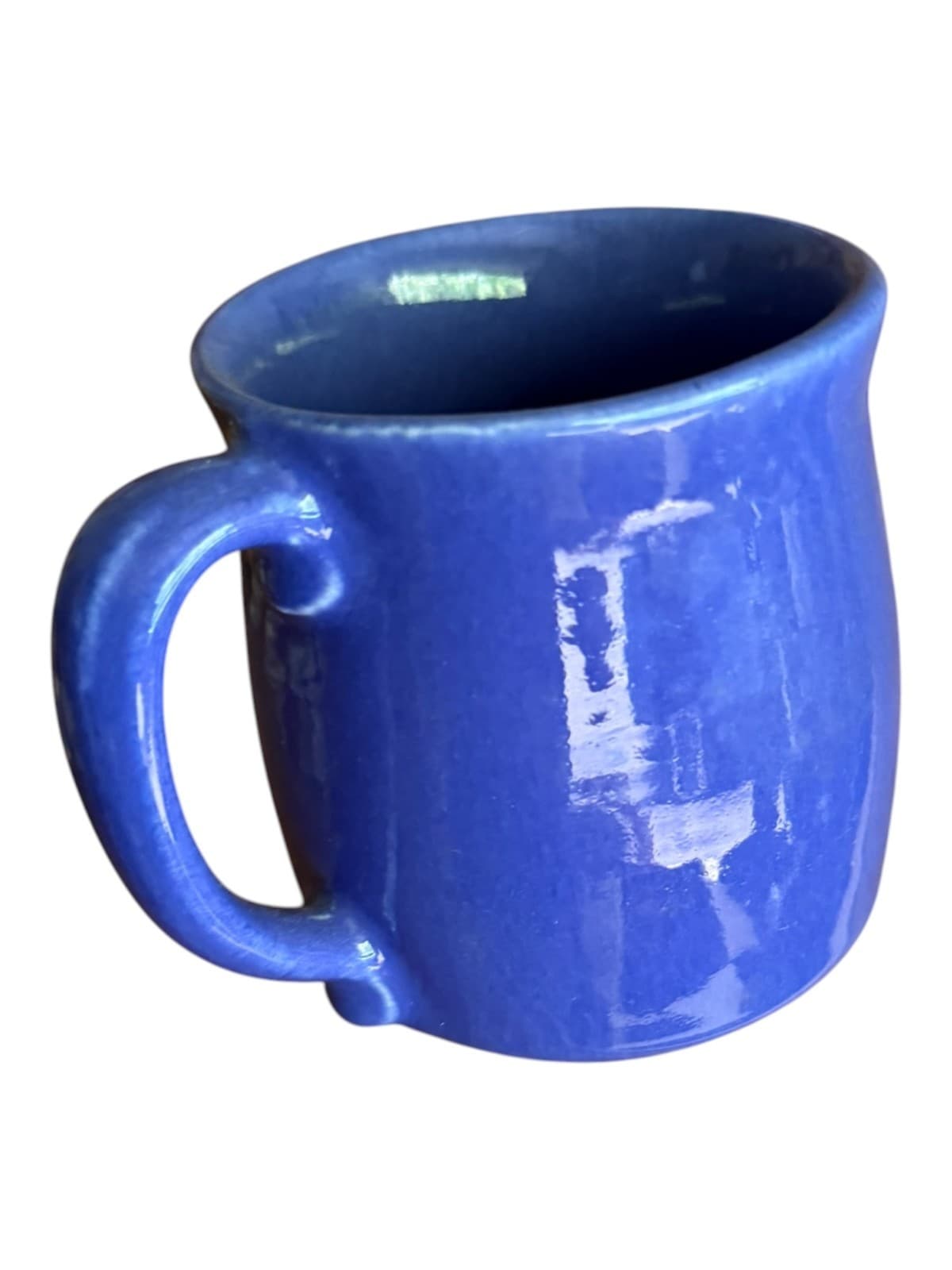Vintage Vermont Coffee Mug Blue Ceramic Handcrafted Embossed - Thumbnail 4