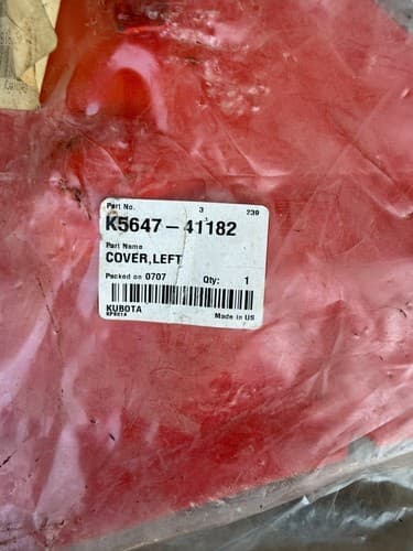 Kubota K5647-41182 COVER, LEFT - Thumbnail 3